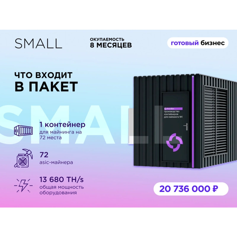 Готовый бизнес PM Small на 72 места